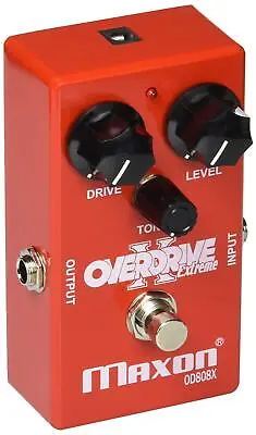 Maxon OD808X Distortion Overdrive Extreme Guitar Effect Pedal Red LED Light NEW • $115.89