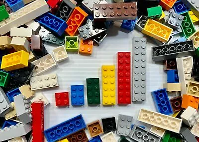 $21.99 • Buy Lego 90 Random Mixed Color Bricks 2x2 2x3 2x4 2x6 2x8 2x10 Bulk Washed