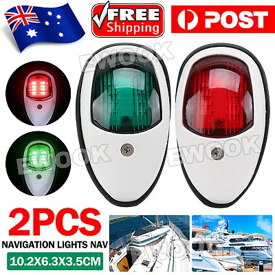 2x LED Navigation Lights Nav Lamp Side Mount Port Starboard Marine Yacht Boat • $14.35