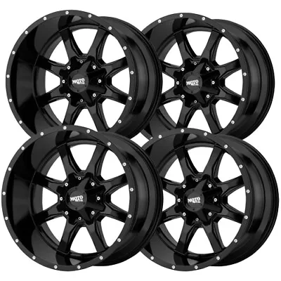 (Set-4) Moto Metal MO970 17x8 6x135/6x5.5  +0mm Gloss Black Wheels Rims 17  Inch • $695.96