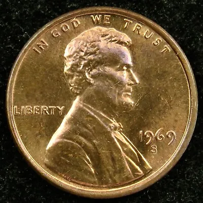 $1.05 • Buy 1969 S Uncirculated Lincoln Memorial Cent Penny BU (C03)
