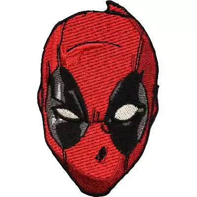 Official Marvel Universe X-Men Comics Deadpool Head Iron On Applique Patch • $10.99