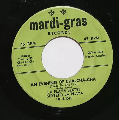 LA PLAYA SEXTET Latin 45rpm An Evening Of Cha-Cha-Cha B/w Batakum HEAR • $8