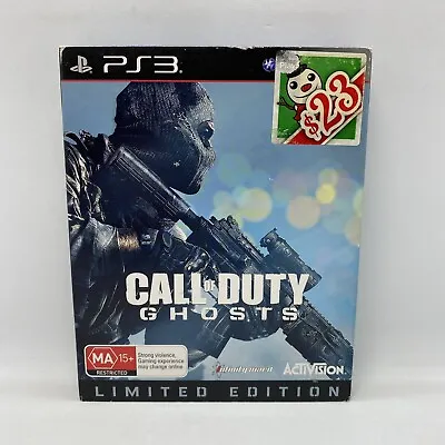 Call Of Duty Ghosts Steelbook PS3 PlayStation 3 With Manual Free Tracked Postage • $13.99