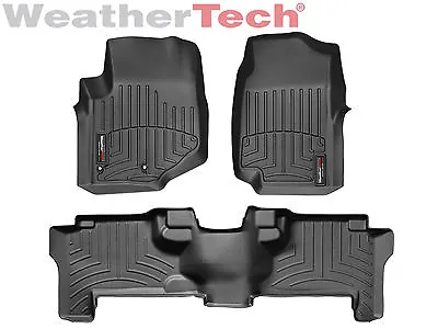 WeatherTech Car/Truck Floor Mat FloorLiner 44007-1-2 - 1st & 2nd Row - Black • $241.90