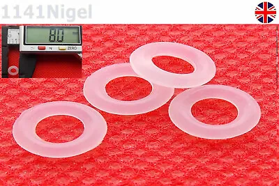 £1.99 • Buy 8mm OD  1.9mm CS O Rings Seal Silicone VMQ Sealing O-rings Washers UK   Last Few