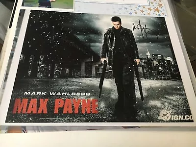 Mark Wahlberg Max Payne Autographed Photo Signed 8''x10 '' • $15