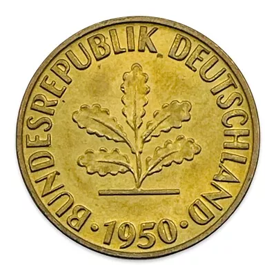 1950 F Germany 5 Pfennig #DA80118 • $1.75