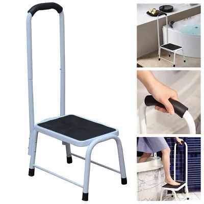 £25.85 • Buy Non Slip Safety Step Stool Bath Kitchen Mobility Aid Handrail Platform Support
