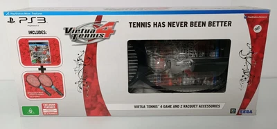 $75 • Buy Virtua Tennis 4 With 2 Racquet Collectors Edition PlayStation 3 PS3 New & Sealed