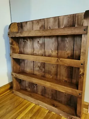 £55.99 • Buy Bespoke 5 Shelf Handmade Wooden Rustic Spice Rack Kitchen Storage/accessories