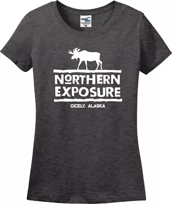 Northern Exposure Cicely Alaska Moose Missy Fit Ladies T-Shirt (S-3X) • $19.99