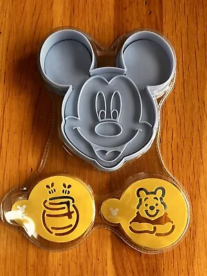Disney Mickey Mouse & Winnie The Pooh Cake Stencil / Biscuit Cutter • £6