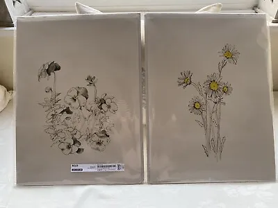 2 X Ikea Flower Sketch Prints - New • £5