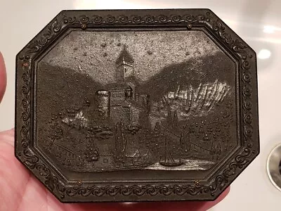 Union Case VVR Medieval Castle Quarter Plate Octagonal Berg's 1-47 Daguerreotype • $750