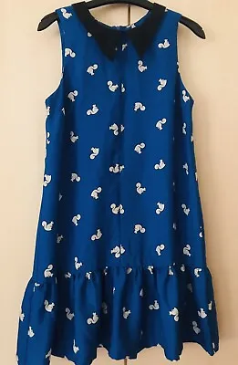 £10.99 • Buy Top Shop Retro  Print Blue Dress - Size 10