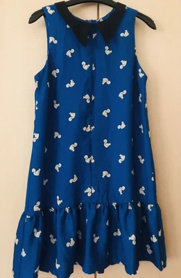 £10.99 • Buy Top Shop Retro  Print Blue Dress - Size 10