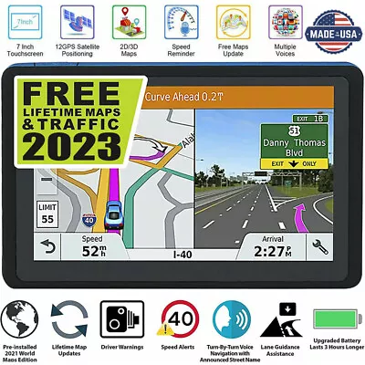 Semi Truck GPS Commercial Driver Big Rig Accessories Navigation System Trucker • $51.58