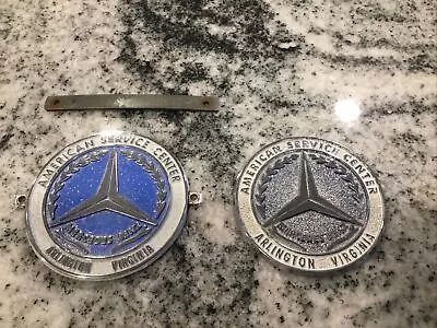 Vintage Mercedes -Benz American Service Center Arlington Virginia Badge Set 2 • $90