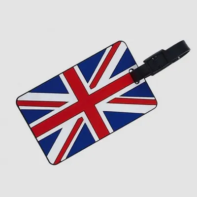 British Union Jack Flag Fashion Luggage Tags  Holiday Travel Suitcase Labels UK • £4.49