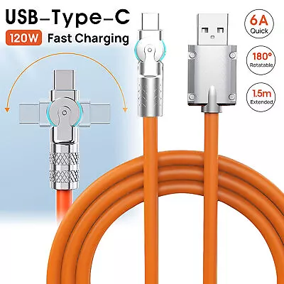 $10.95 • Buy 120W USB To Type C Charger Cable 6A PD Fast Charging Lead Data Cord For Samsung