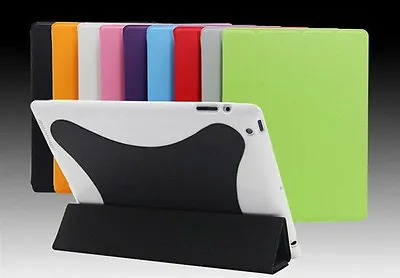 Smart Cover Case W/Stand Hard Back Cover For IPad 2nd 3rd 4th Magnetic Wake Up • $8.99