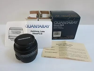 Quantaray 24mm F2.8 Autofocus Wide Angle Multi-Coated Lens For Canon EF New • $139.99