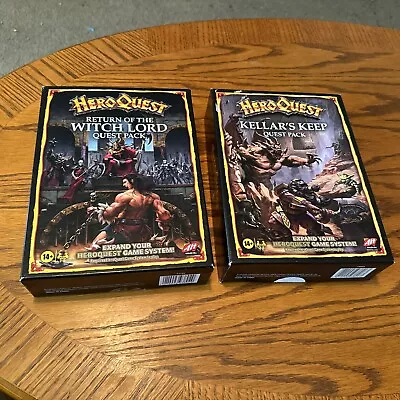 Hero Quest Kellar's Keep & Return Of The Witch Lord Quest Pack S Unused Contents • $34.99