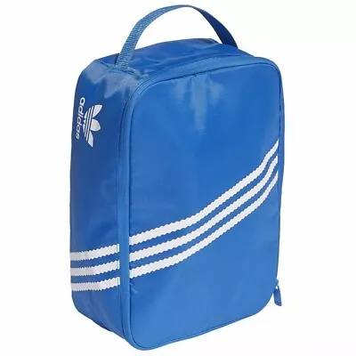 $44.90 • Buy Adidas Originals Sneaker Bag Blue White 3 Stripes Retro Keep Your Shoes Safe New