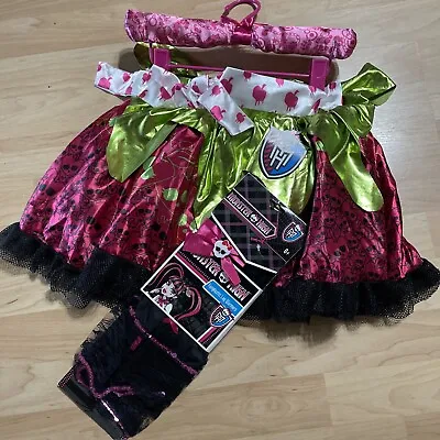 MONSTER HIGH DRACULAURA TUTU SKIRT COSTUME + Fangtastic Leg Warmers Size 6+ New! • $27.50