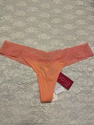 La Perla Fiorenza Collection M Thong Style Panty Coral Pink • $69.99