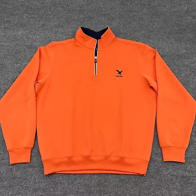 F&G Tech Fairway Greene Pullover Mens L Large Orange Golf Performance 1/4 Zip • $27.95