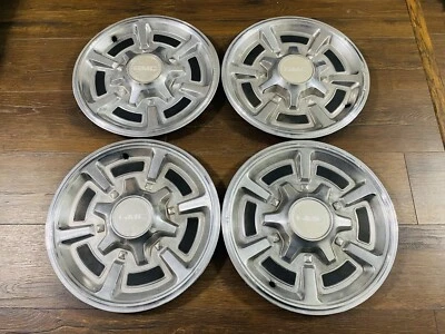 $135 • Buy 1973-1987 GMC Hubcaps Pickup Truck Wheel Covers Jimmy Hub Caps Suburban 15” OEM