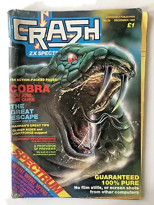 Crash ZX Spectrum Magazine #35 December 1986 Vintage 80s Gaming Mag • £9.95