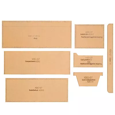7Pcs Template Wallet Sewing Leather Luggage Pattern Making Cutting Mould Kit AU • $39.06