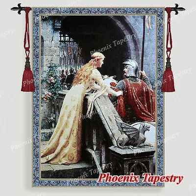 The Godspeed Medieval Fine Art Tapestry Wall Hanging Cotton 100% 55 X39  US • $99.99