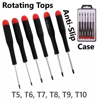 6 Torx Screwdriver Set Precision T5 T6 T7 T8 T9 T10 Tablets Phones Computers Car • £4.29