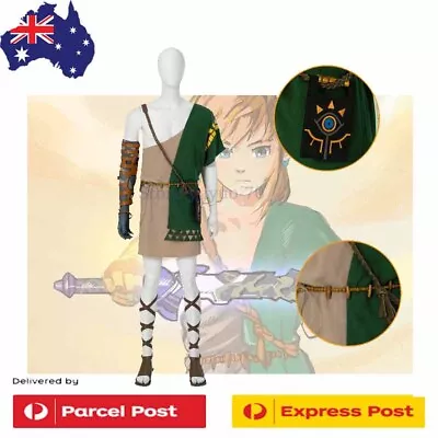 $54.99 • Buy Legend Of Zelda Breath Of The Wild Link Cosplay Completed Outfit Costume