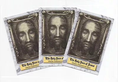 100 Prayer Cards Of The Holy Face Of Jesus (Veronica’s Veil) -- AT COST!! • $10.84