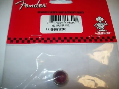 NEW - Genuine Fender Amplifier Jewel - RED 099-0952-000 • $22.85