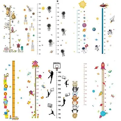 $7.45 • Buy Wall Sticker For Kids Room Ruler Design Height Measure Growth Chart Poster Decor