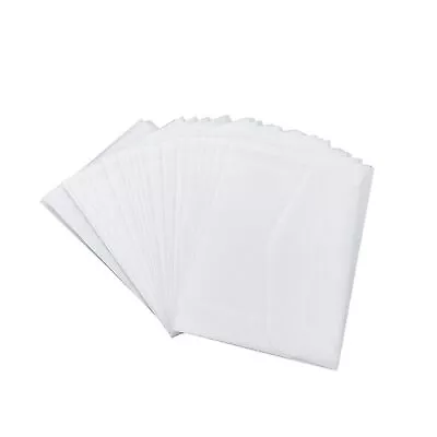 24 Pieces 4×2.8 Inch Mini Translucent Paper Vellum Envelopes For Greeting Car... • $11.68