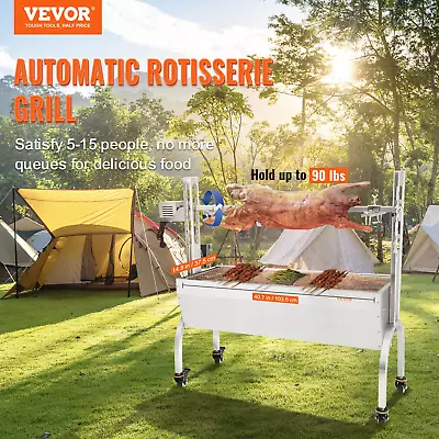 VEVOR Roaster Spit Rotisserie BBQ Grill | Whole Pig Lamb Chicken Roaster | 50W 9 • $370.99