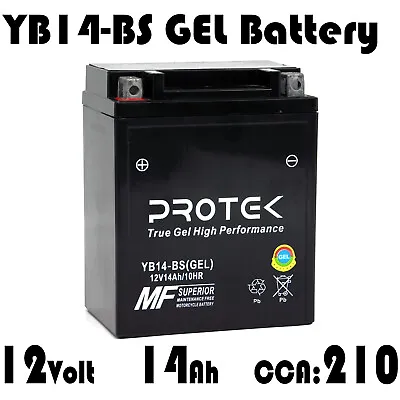 $54.99 • Buy YTX14AH-BS YB14-B2 12V GEL Battery For 2012-2018 Polaris RZR 570 Ranger 4x4 570