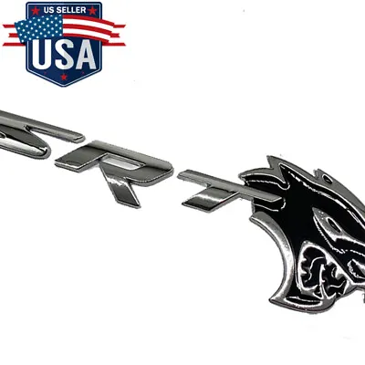 For SRT Hellcat Emblem Devil Cat Rear Tailgate Liftgate Badge Decal Chrome Black • $18.68