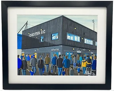 £56 • Buy Chester F.C, Deva Stadium. High Quality Framed Art Print. Approx A4.