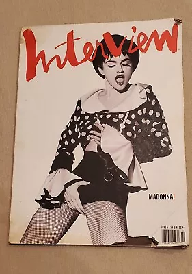 Madonna Photo's By Herb Ritts In Andy Warhol's INTERVIEW MAGAZINE June 1990 Rare • $30