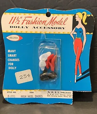 Vintage Barbie Clone Shillman High Heel Shoes In Original Packaging • $14.99