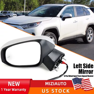 Side Mirror Heated Blind Spot Turn Signal Driver Side For Toyota RAV4 2019-2023 • $67.36