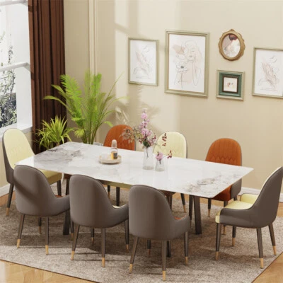 $895.92 • Buy 180cm Extendable Dining Table High Gloss White / Black Kitchen Table Warranty